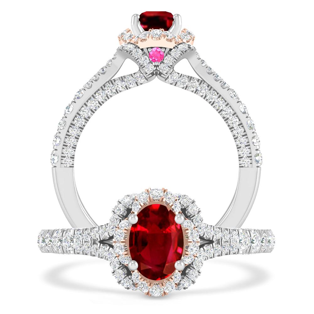 White Gold - Ruby