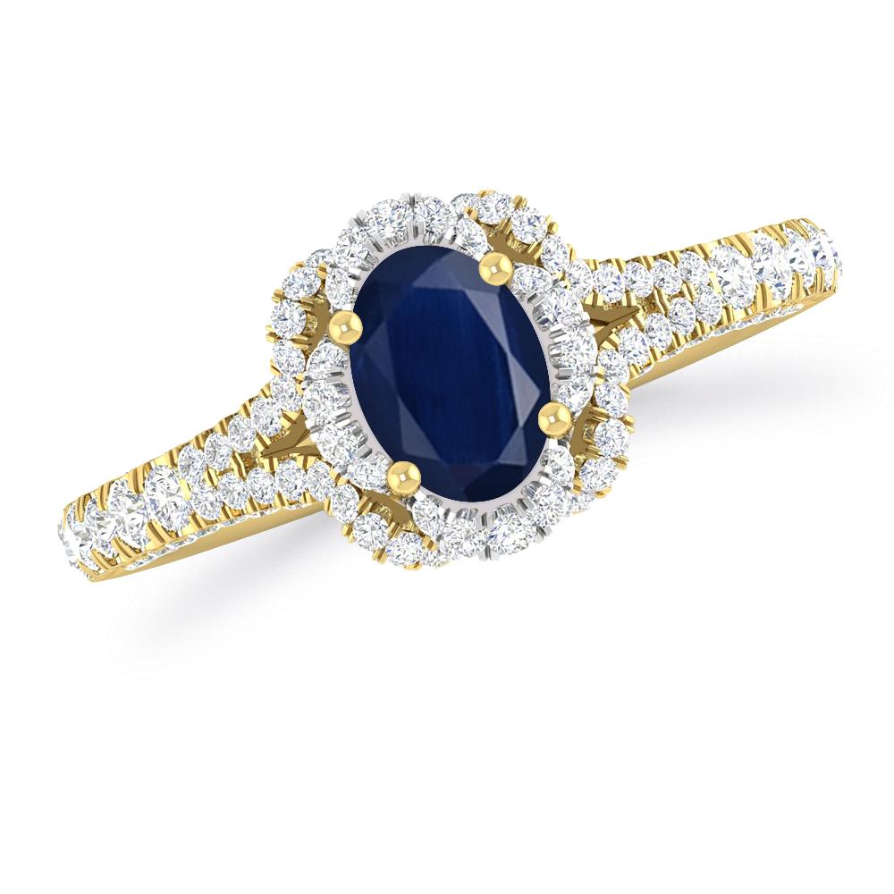 Yellow Gold - Sapphire