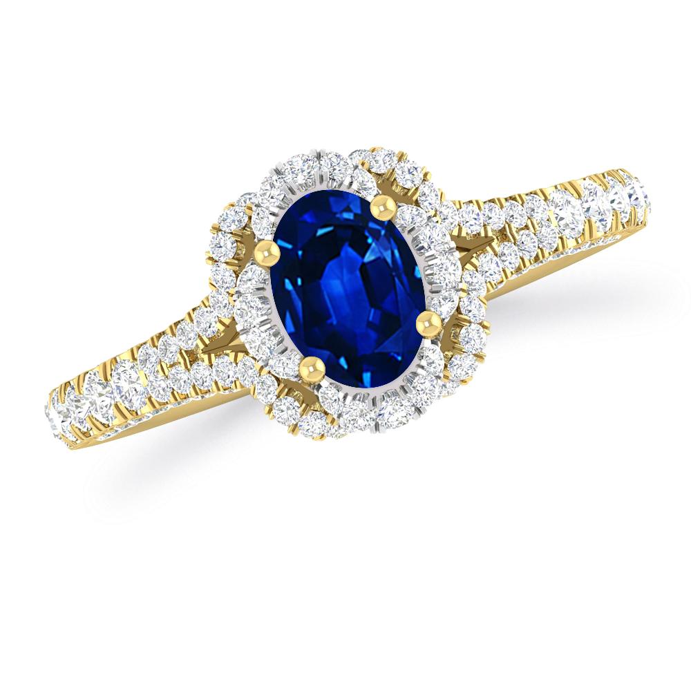 Yellow Gold - Sapphire