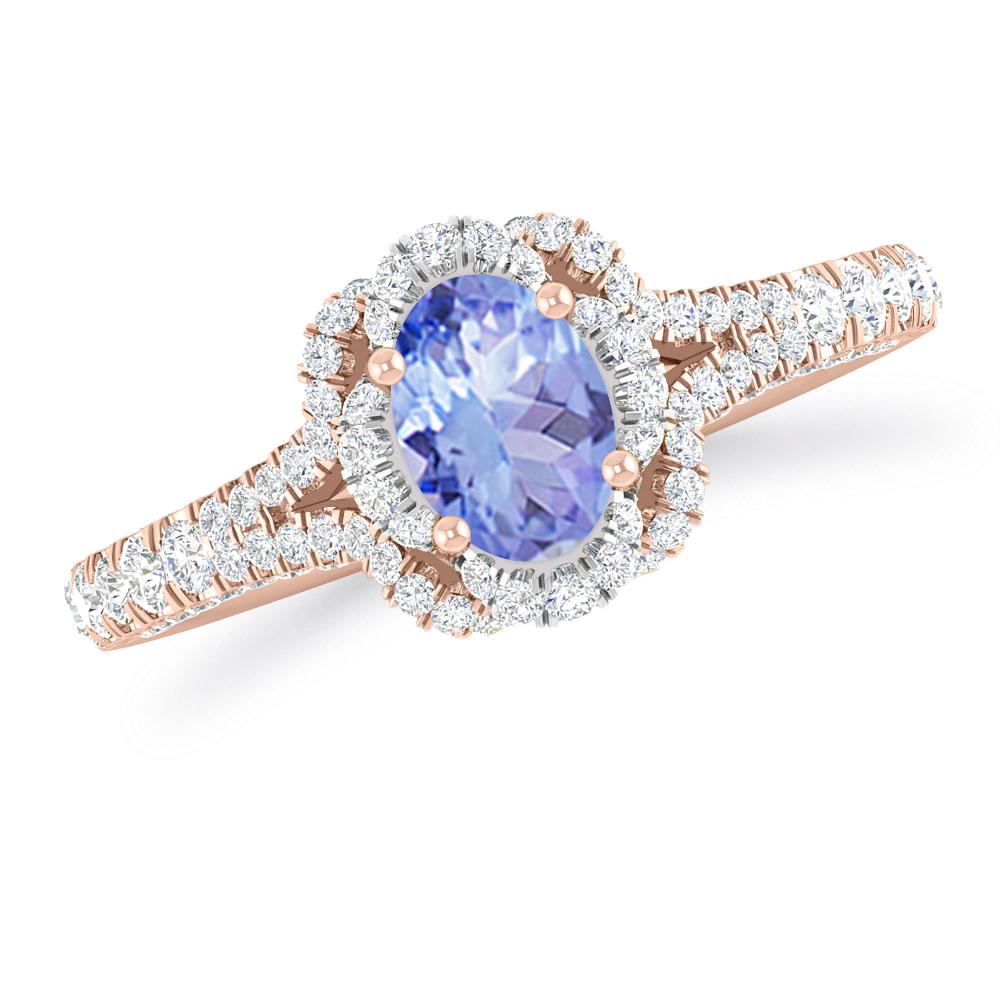 Rose Gold - Tanzanite