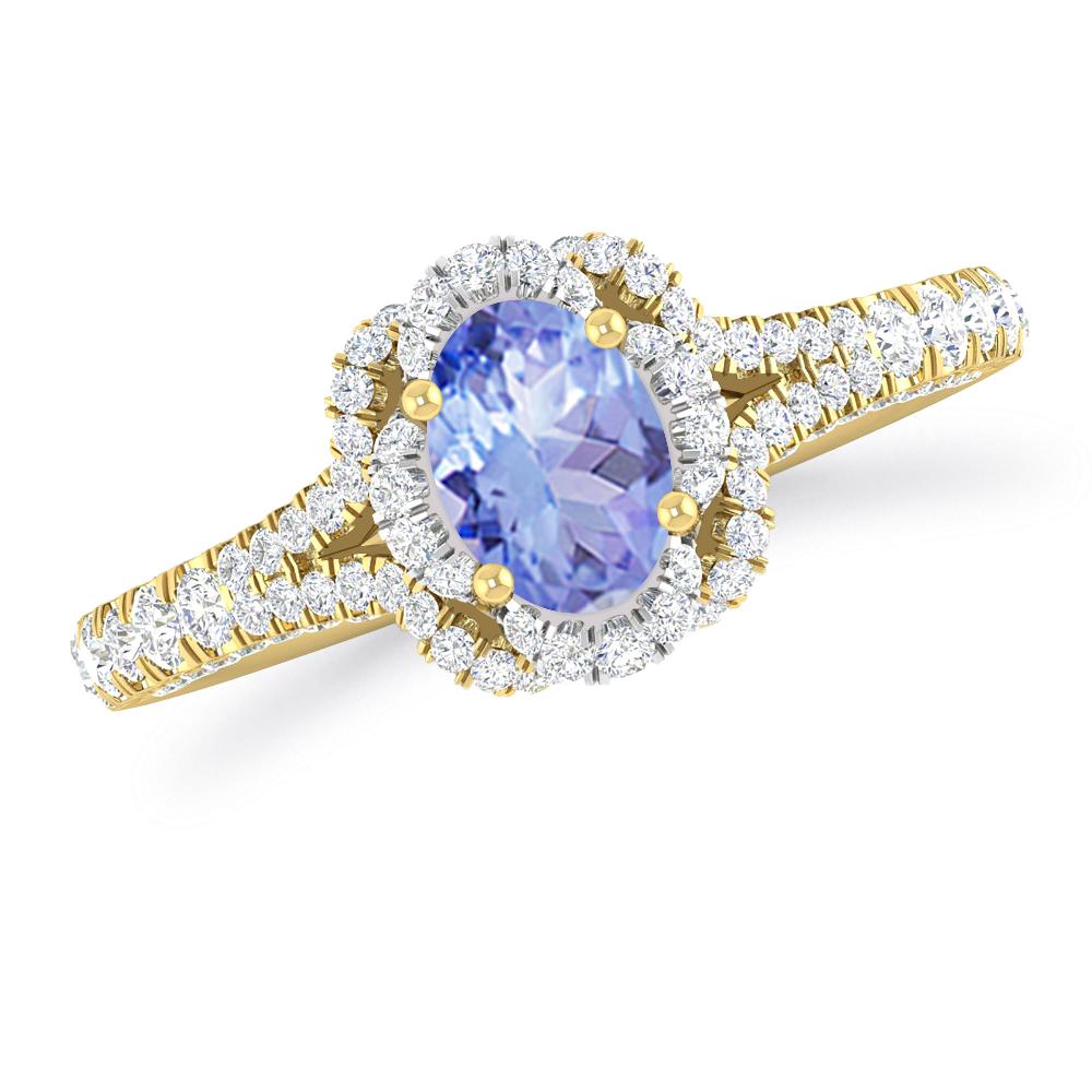 Yellow Gold - Tanzanite