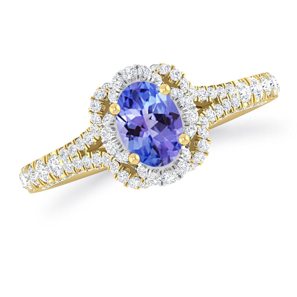 Yellow Gold - Tanzanite