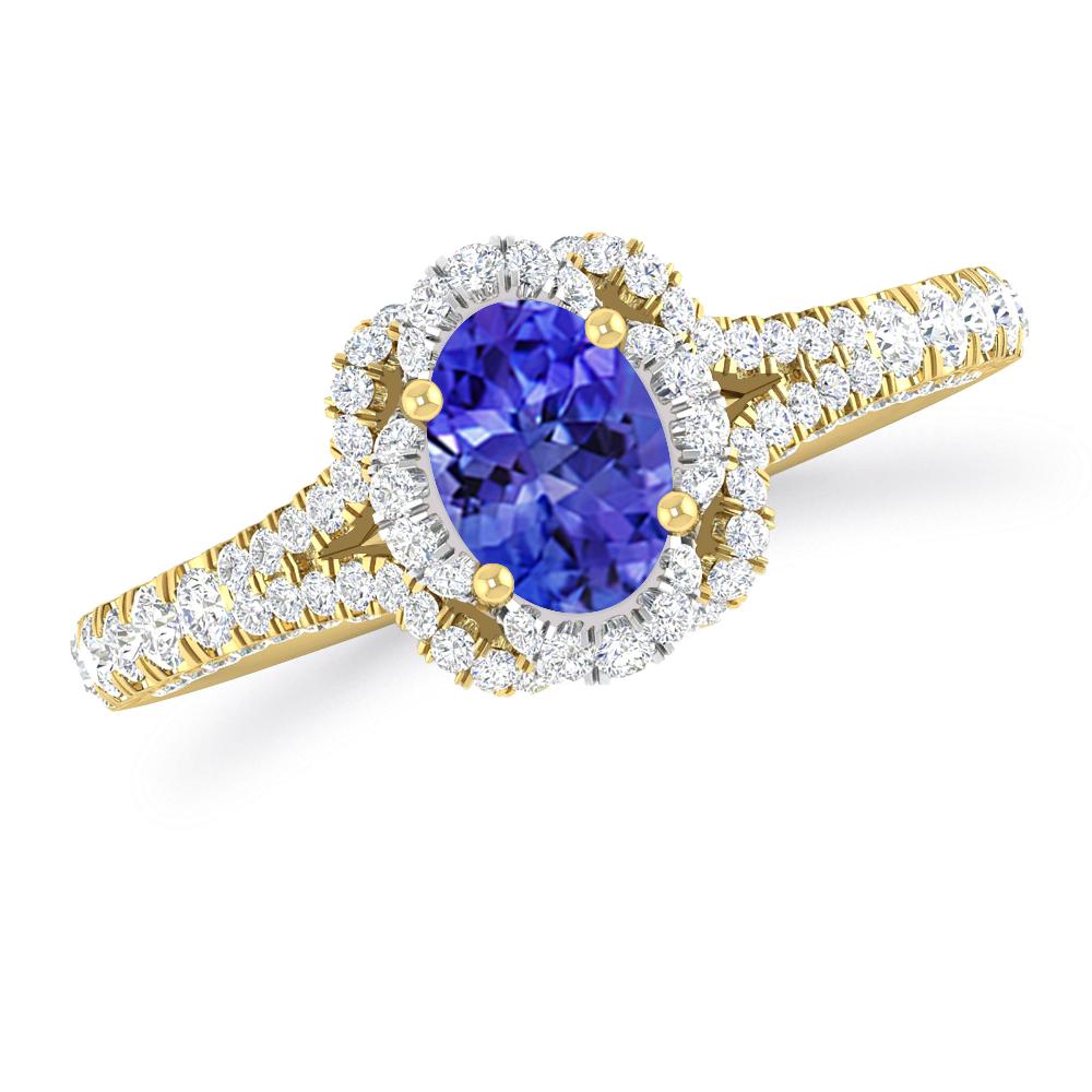 Yellow Gold - Tanzanite