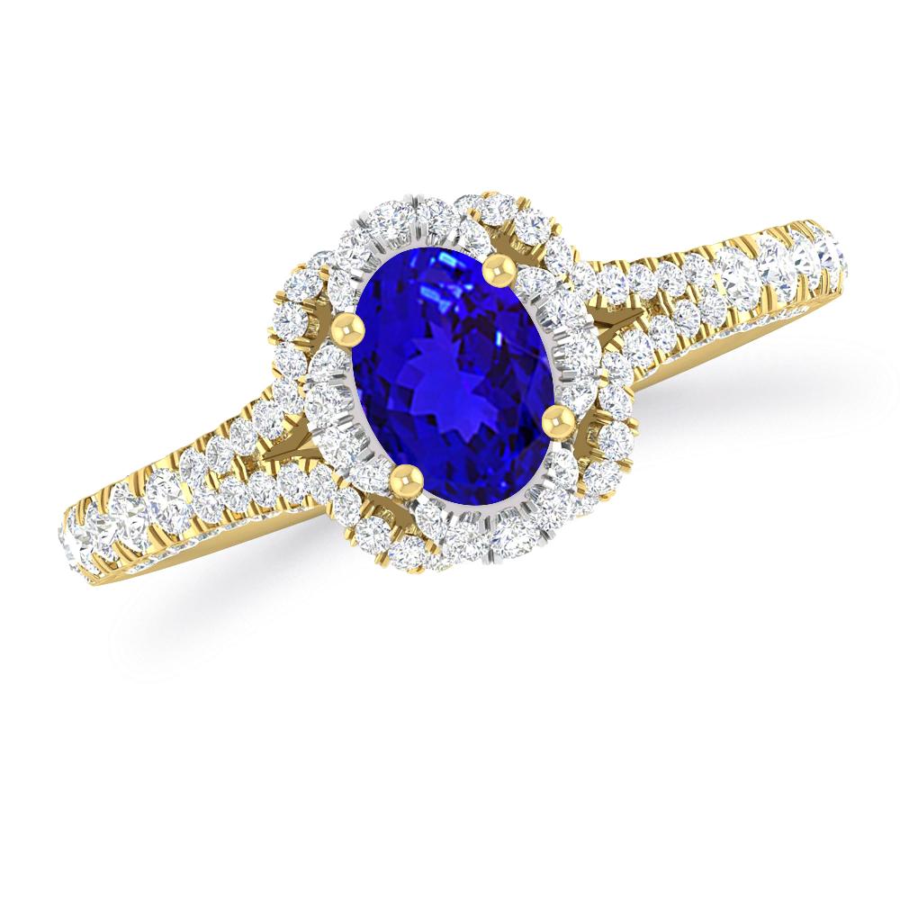 Yellow Gold - Tanzanite