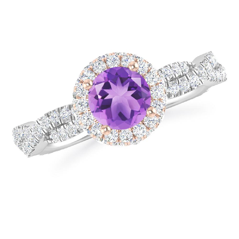 White Gold - Amethyst