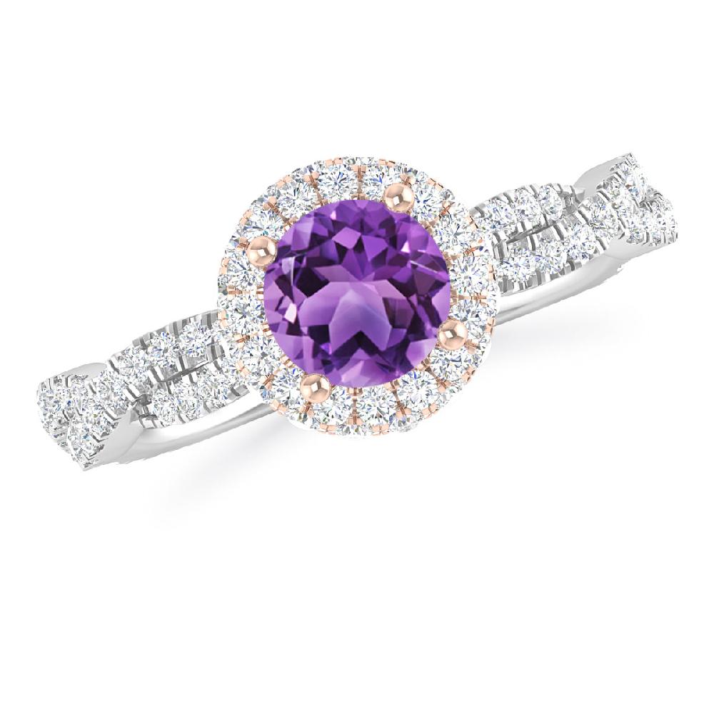 White Gold - Amethyst