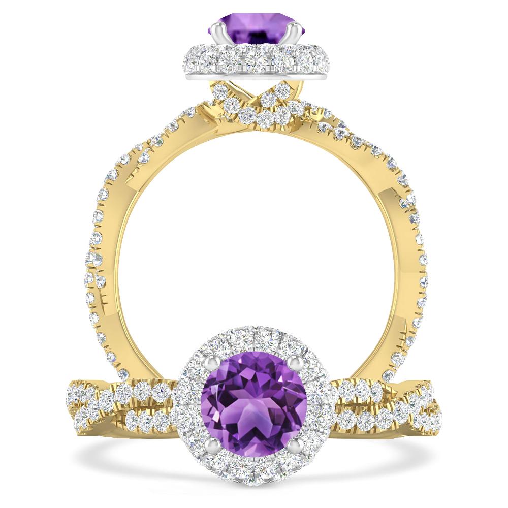 Yellow Gold - Amethyst