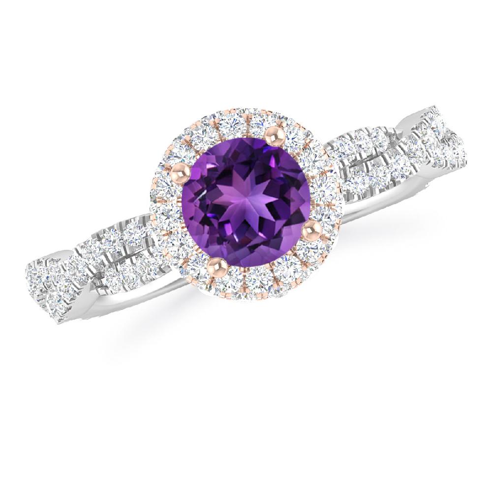 White Gold - Amethyst