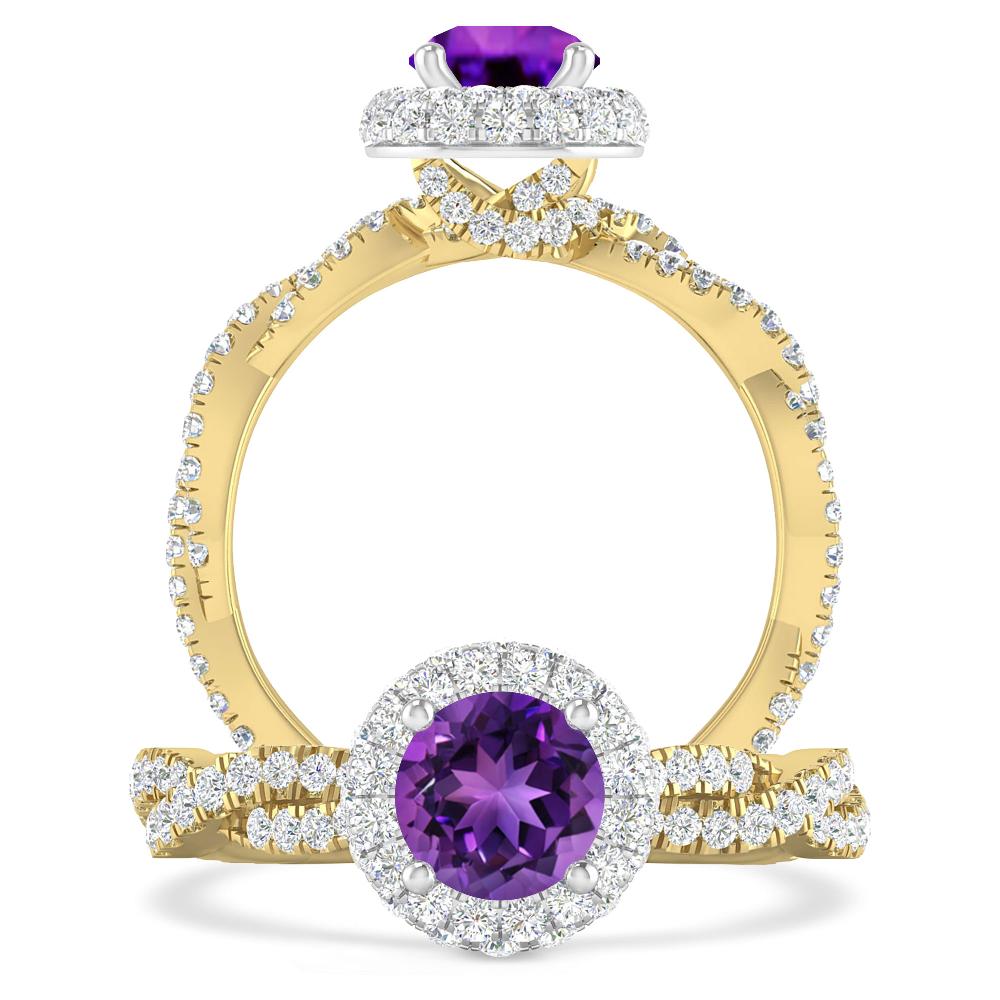 Yellow Gold - Amethyst