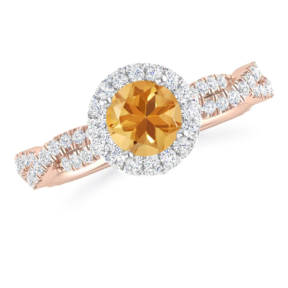 Rose Gold - Citrine