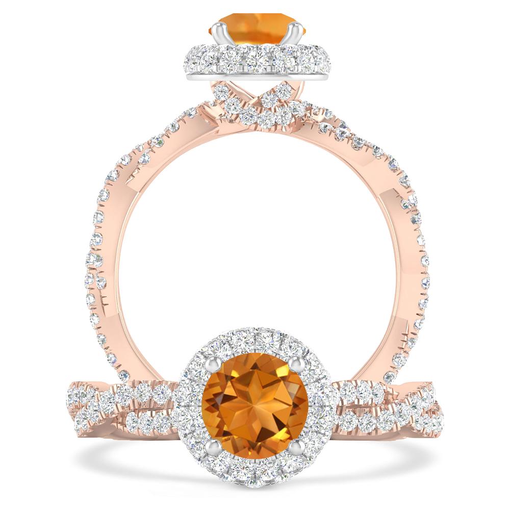 Rose Gold - Citrine