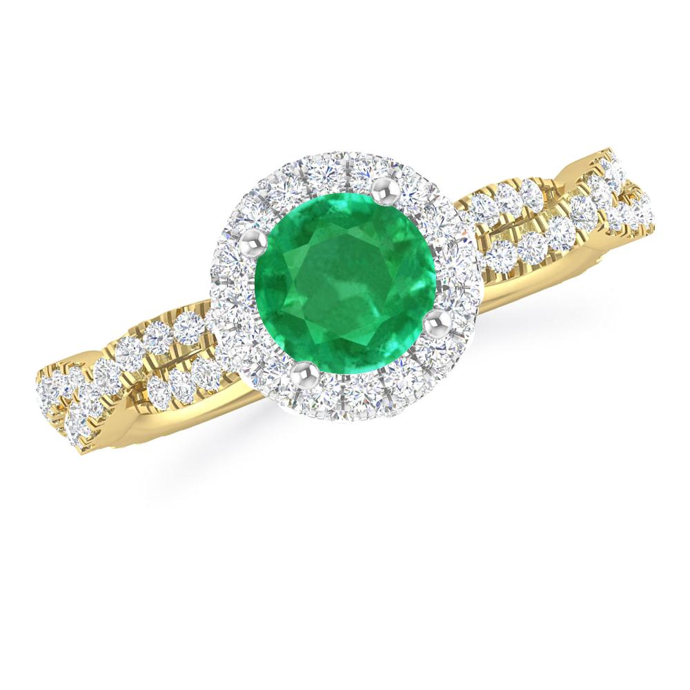 Yellow Gold - Emerald