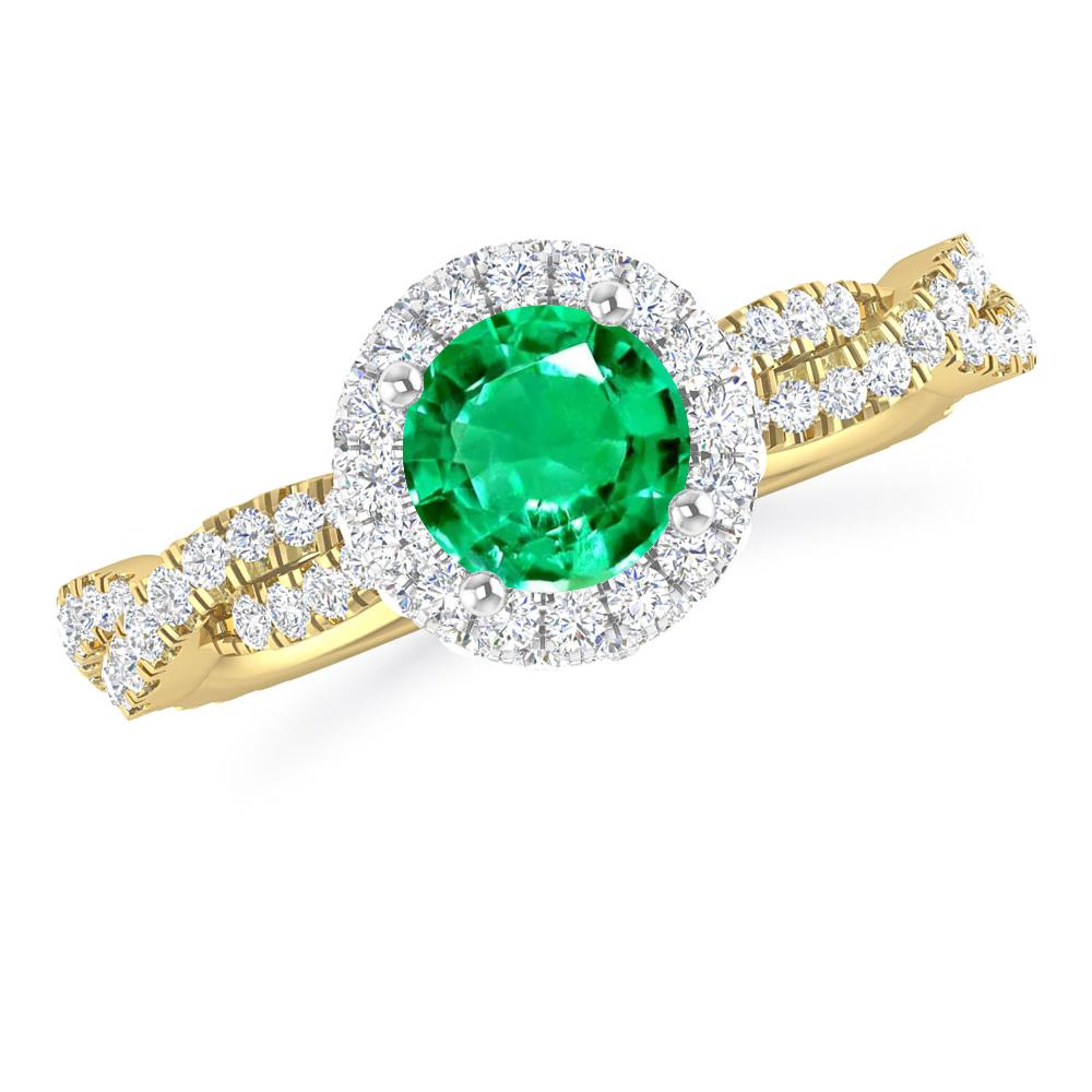 Yellow Gold - Emerald