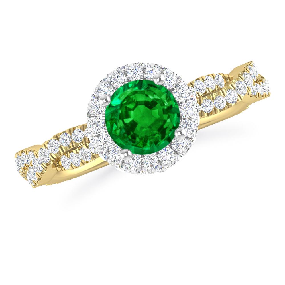 Yellow Gold - Emerald