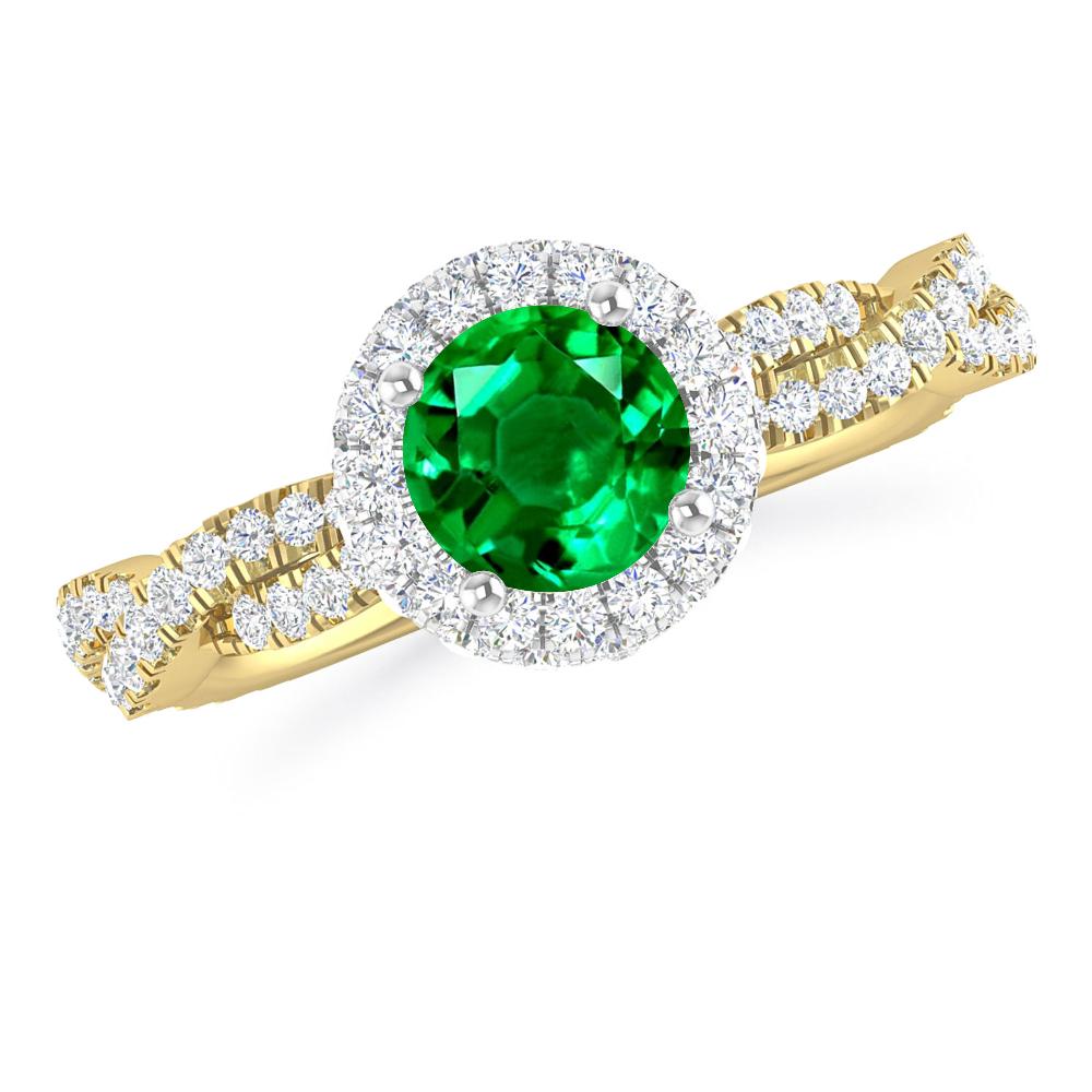 Yellow Gold - Emerald