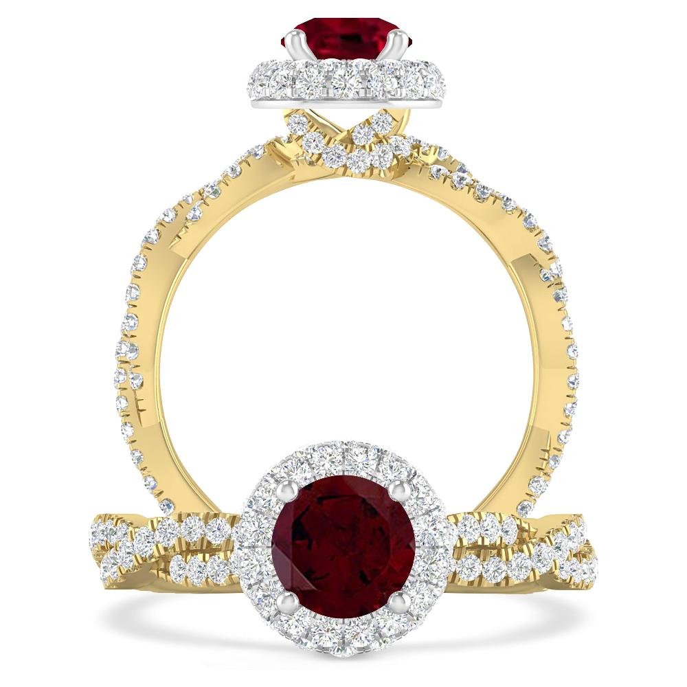 Yellow Gold - Garnet