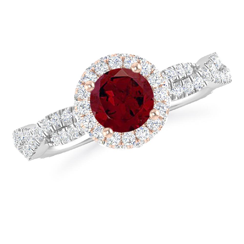 White Gold - Garnet