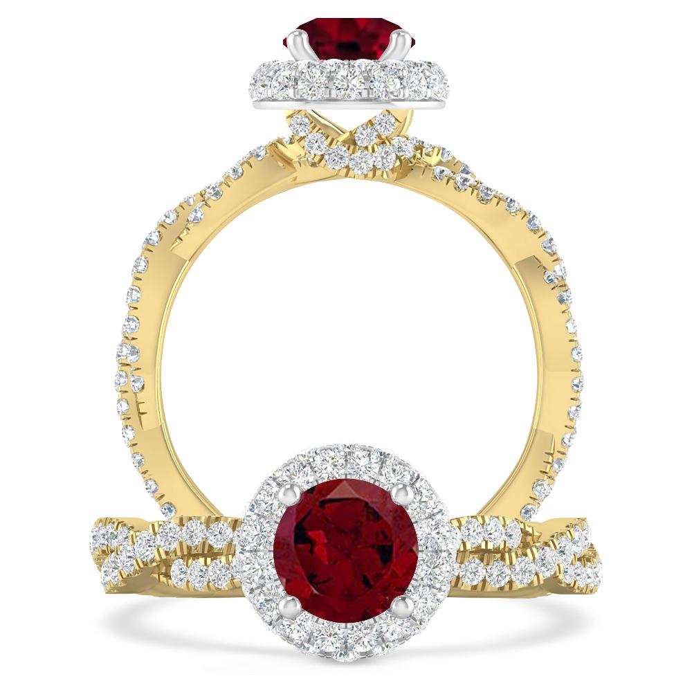 Yellow Gold - Garnet