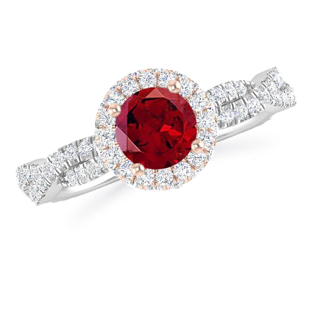 White Gold - Garnet