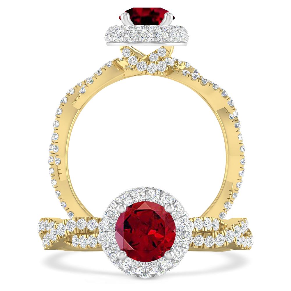 Yellow Gold - Garnet