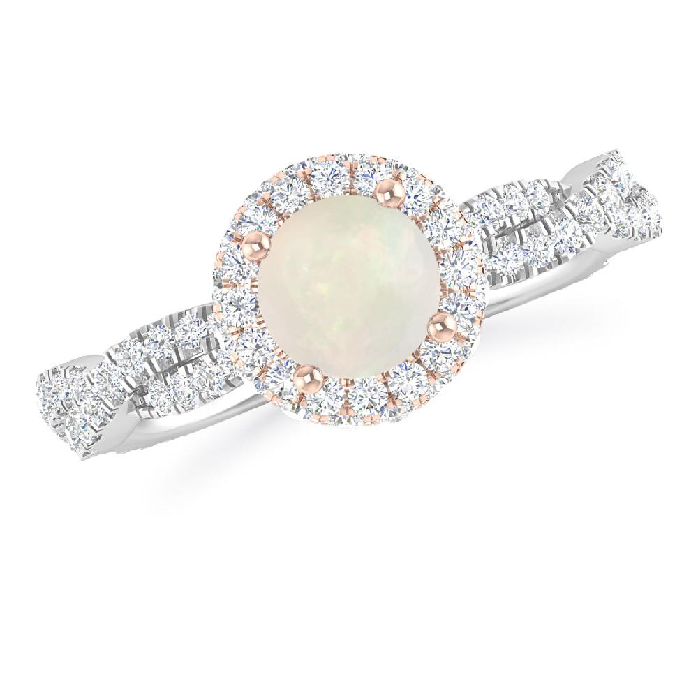 White Gold - Opal