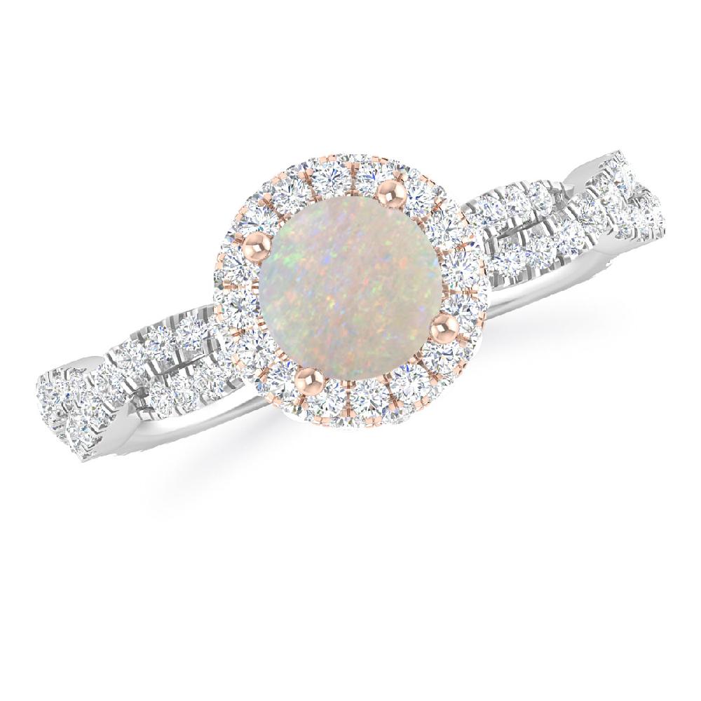 White Gold - Opal