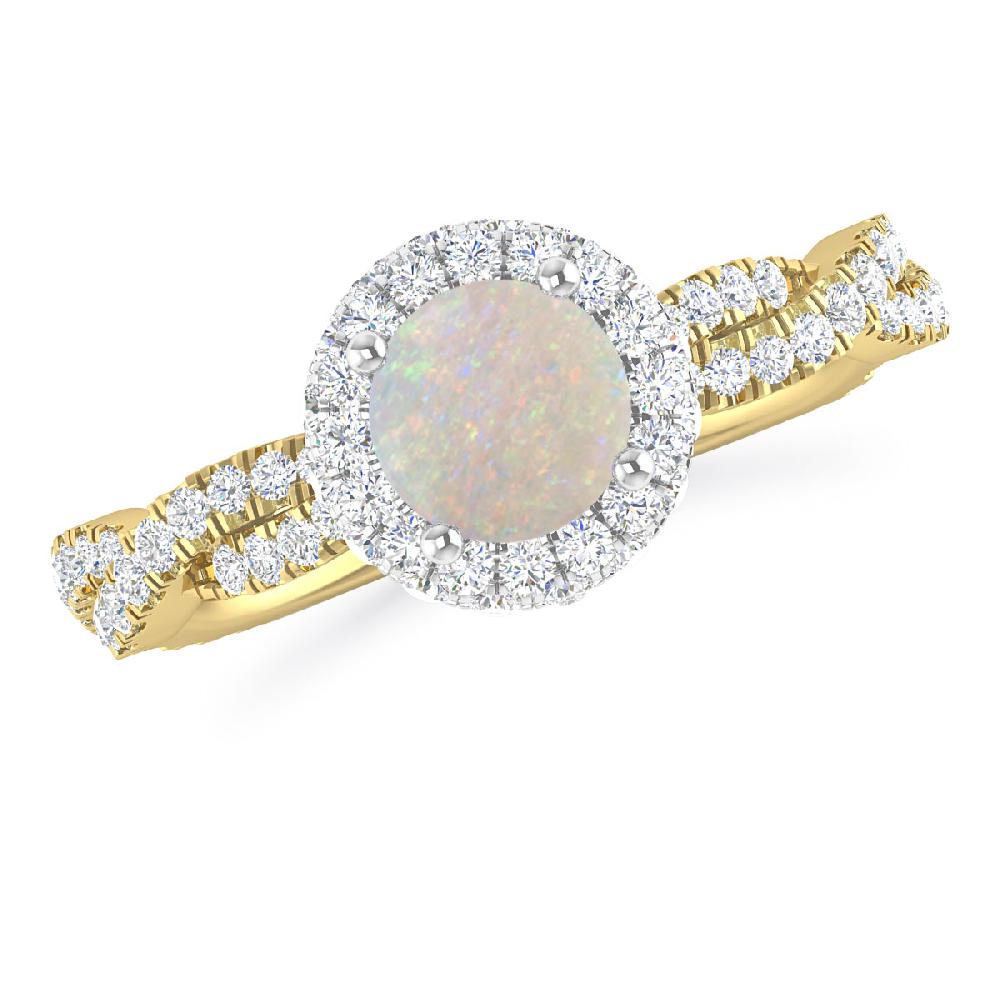 Yellow Gold - Opal