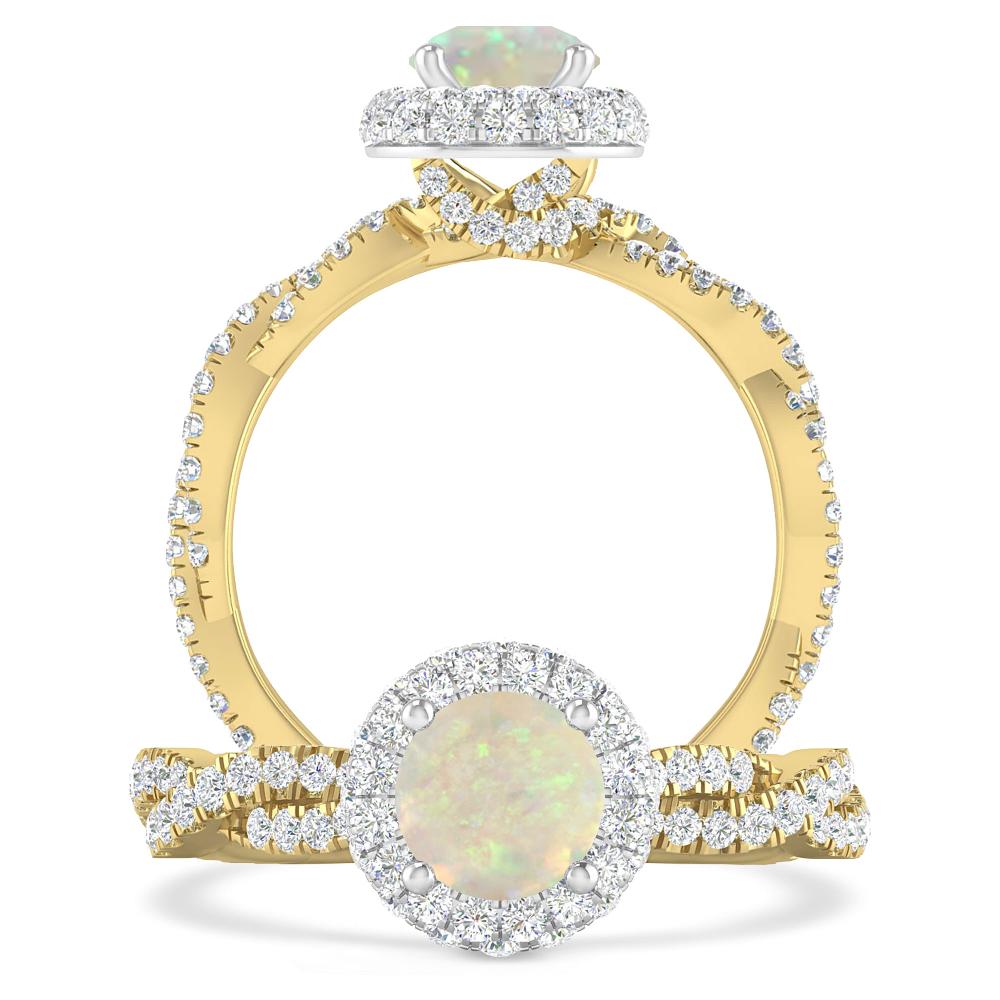 Yellow Gold - Opal