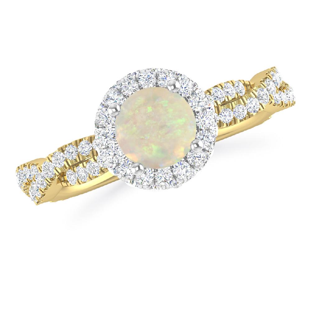 Yellow Gold - Opal