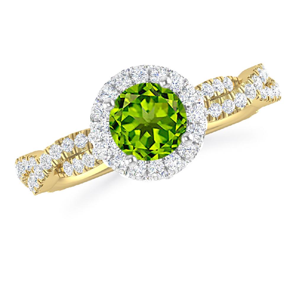 Yellow Gold - Peridot