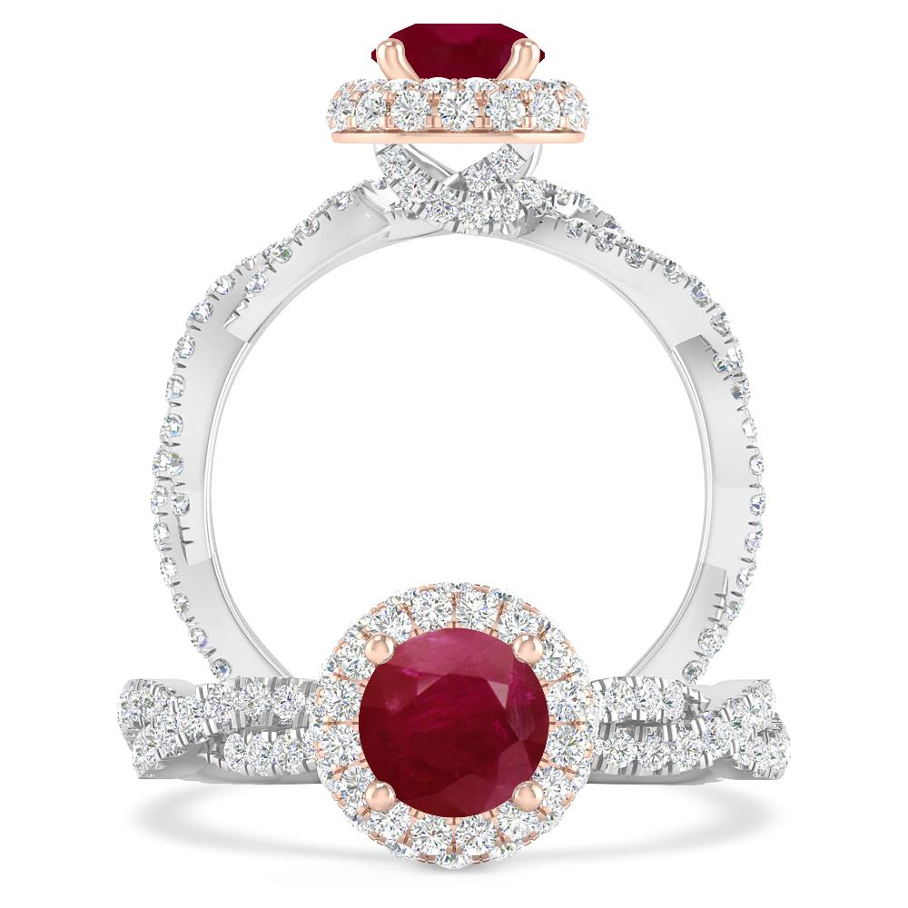 White Gold - Ruby