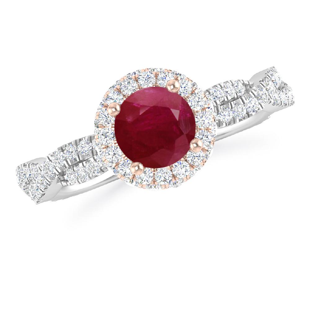 White Gold - Ruby