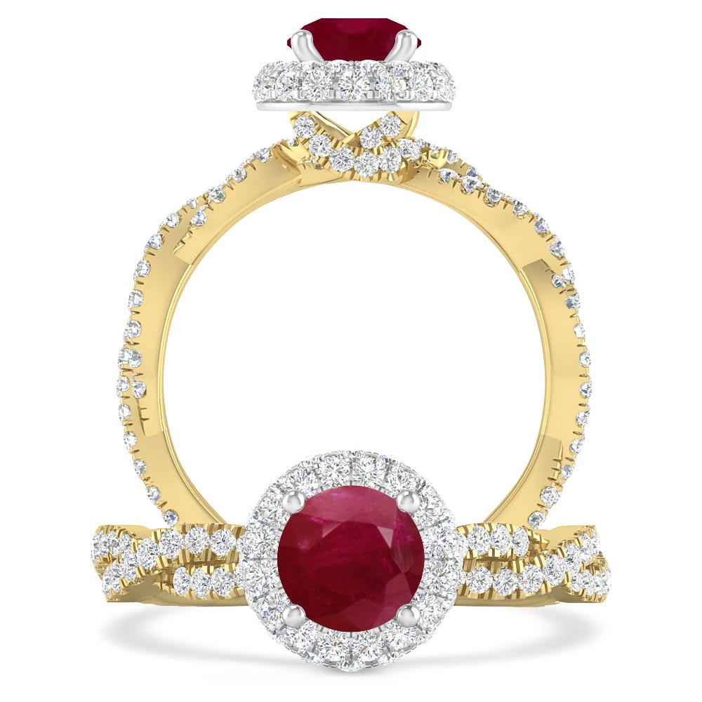 Yellow Gold - Ruby