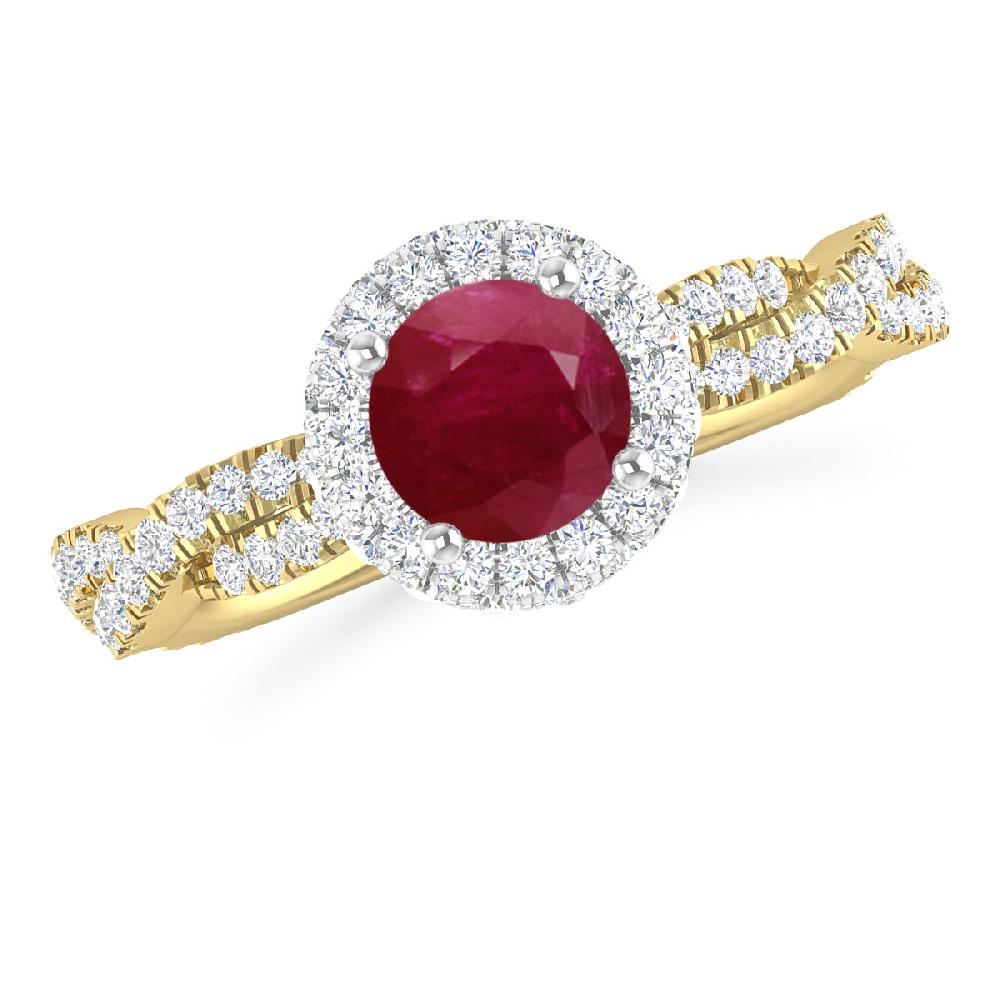 Yellow Gold - Ruby