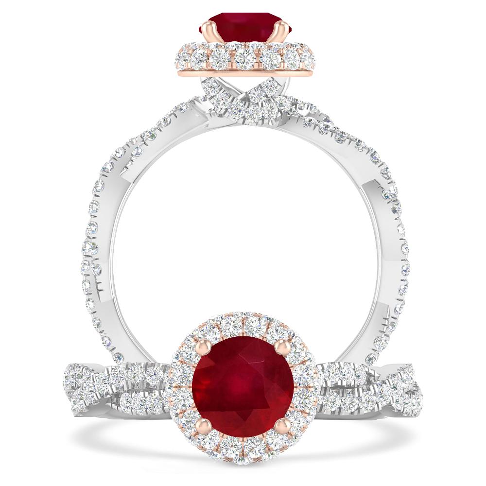 White Gold - Ruby