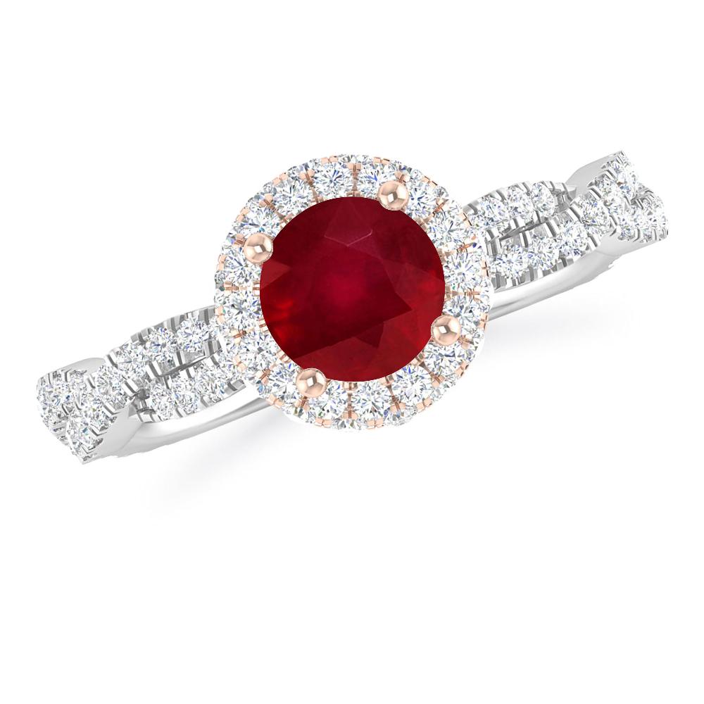 White Gold - Ruby