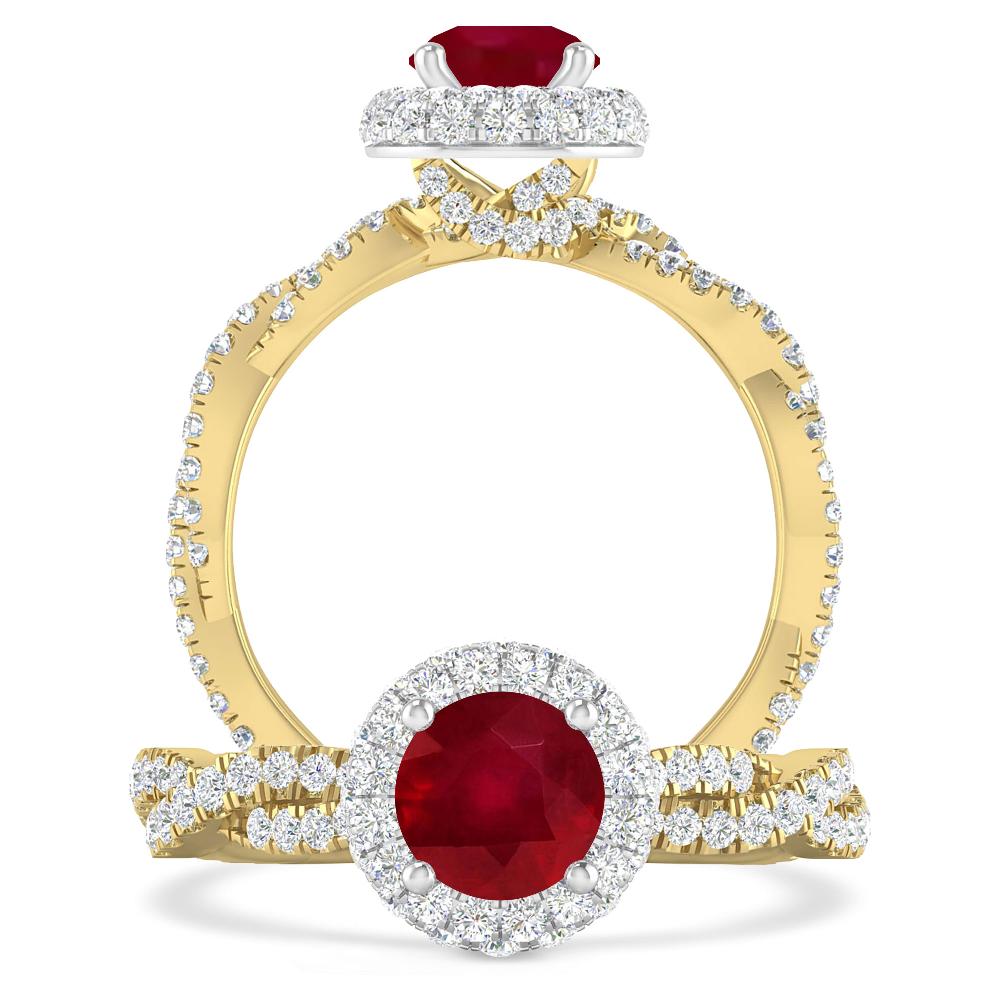 Yellow Gold - Ruby