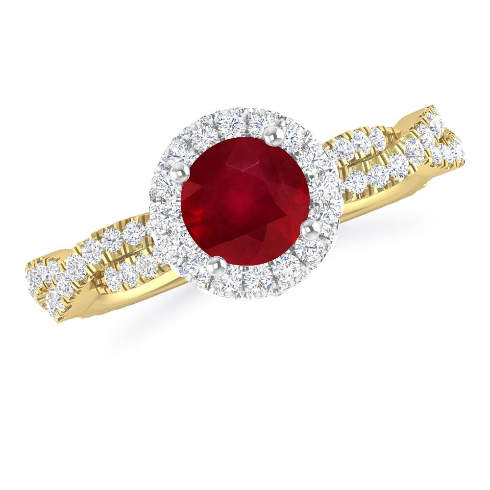 Yellow Gold - Ruby