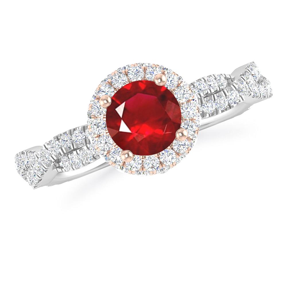 White Gold - Ruby