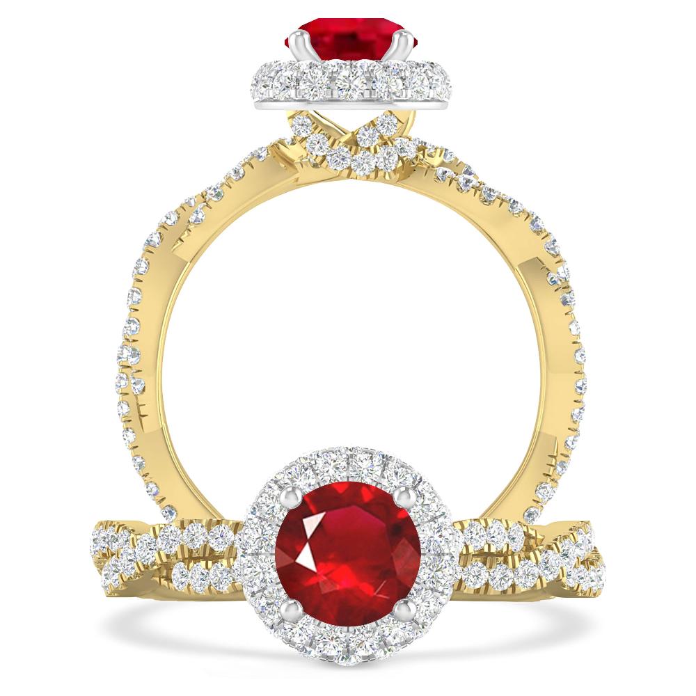 Yellow Gold - Ruby