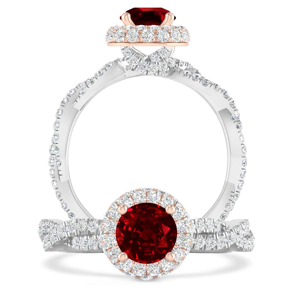 White Gold - Ruby