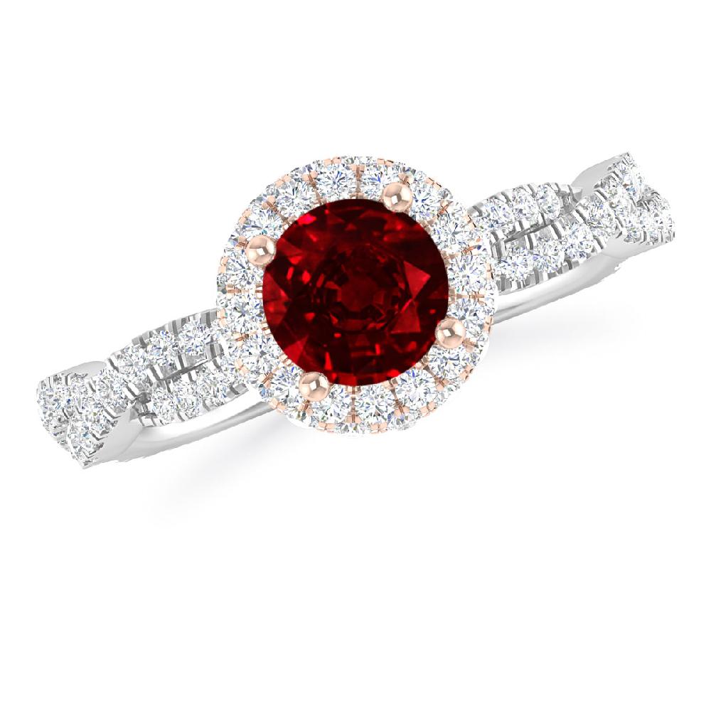 White Gold - Ruby