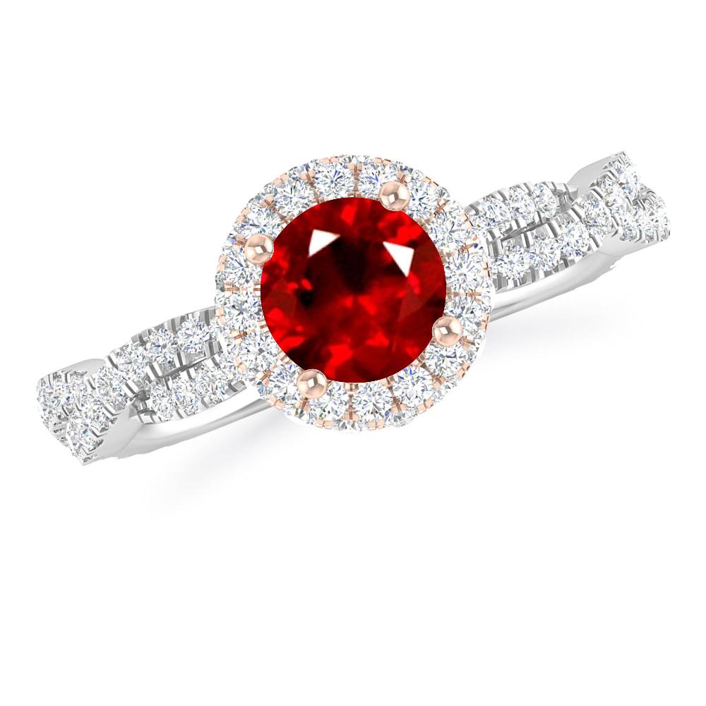 White Gold - Ruby