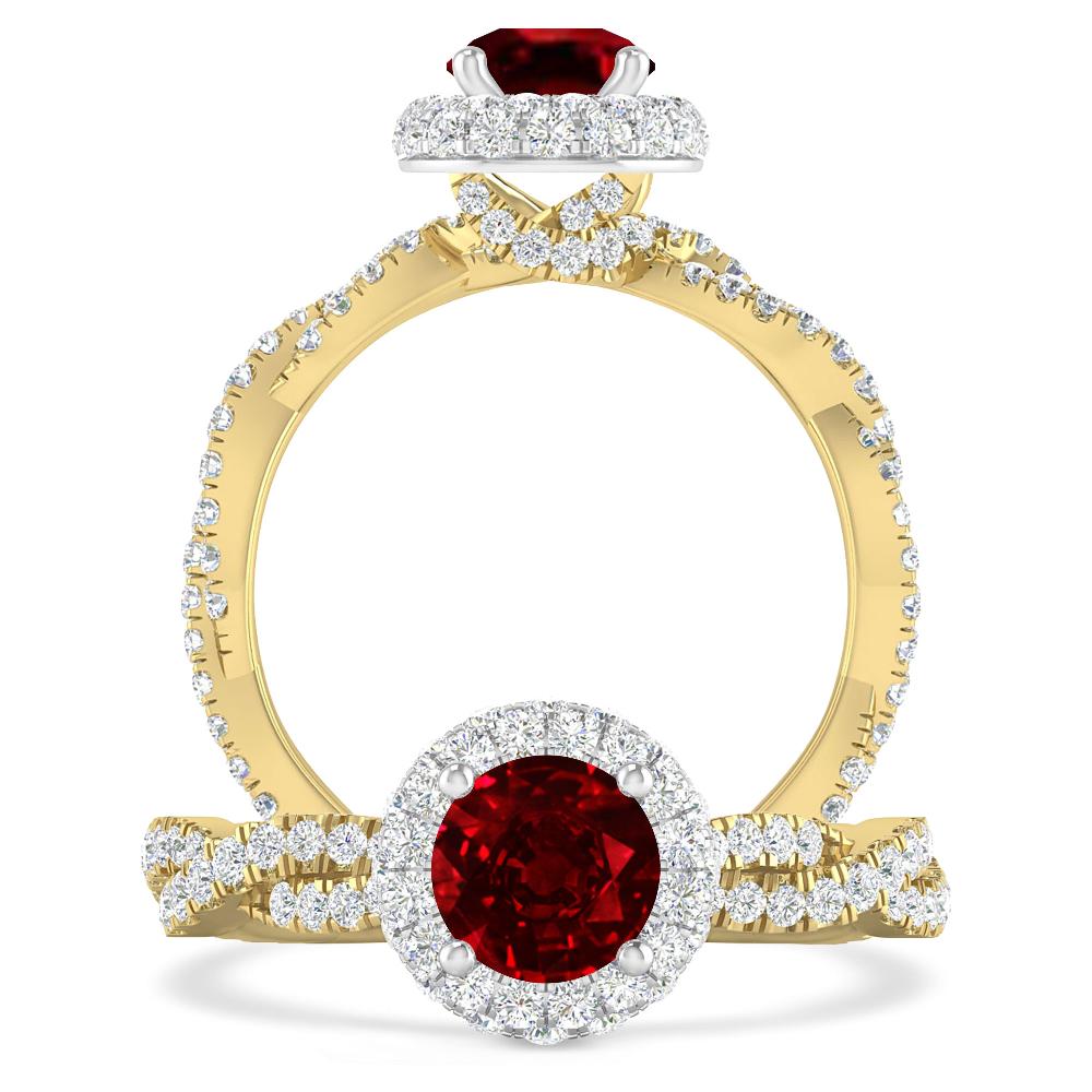 Yellow Gold - Ruby