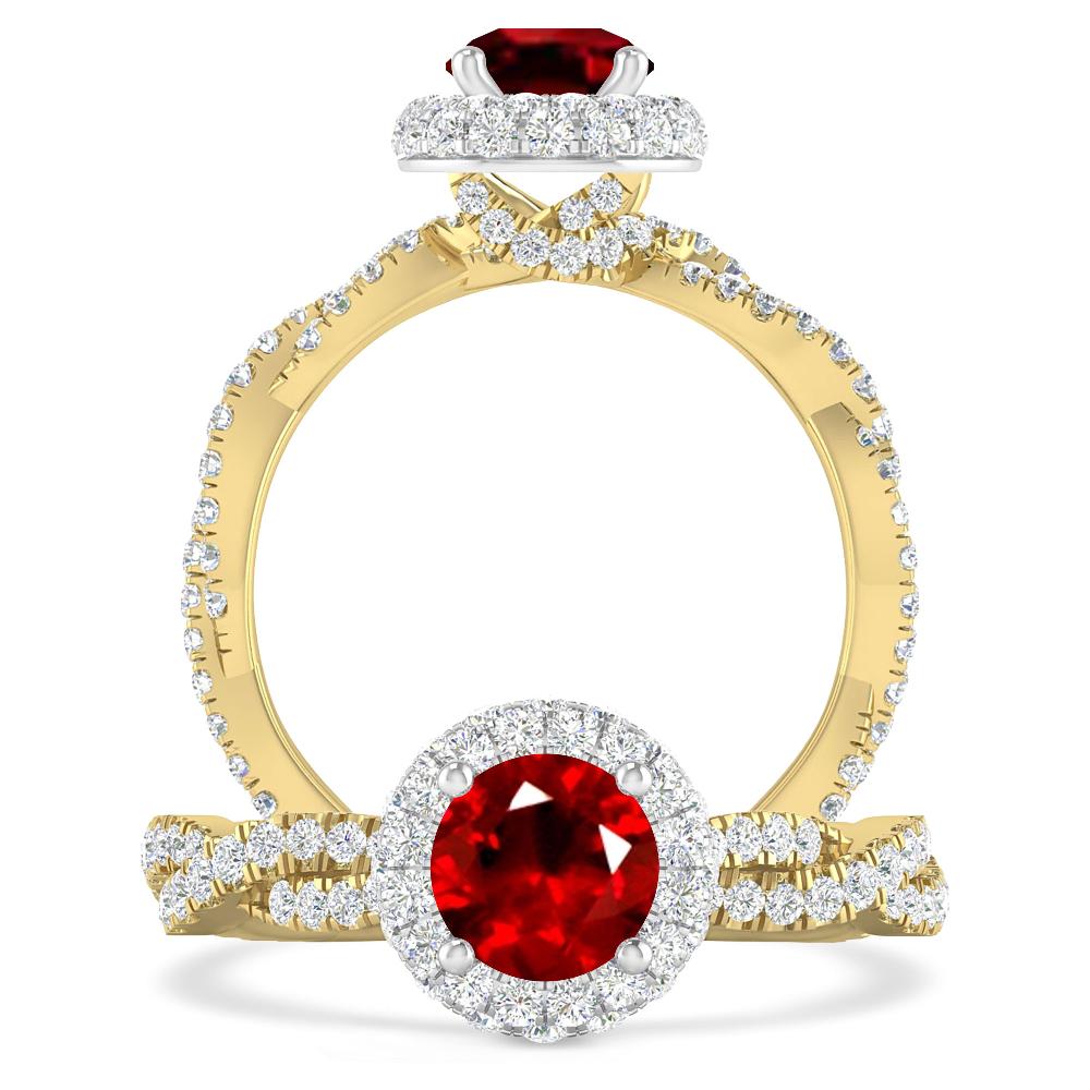 Yellow Gold - Ruby