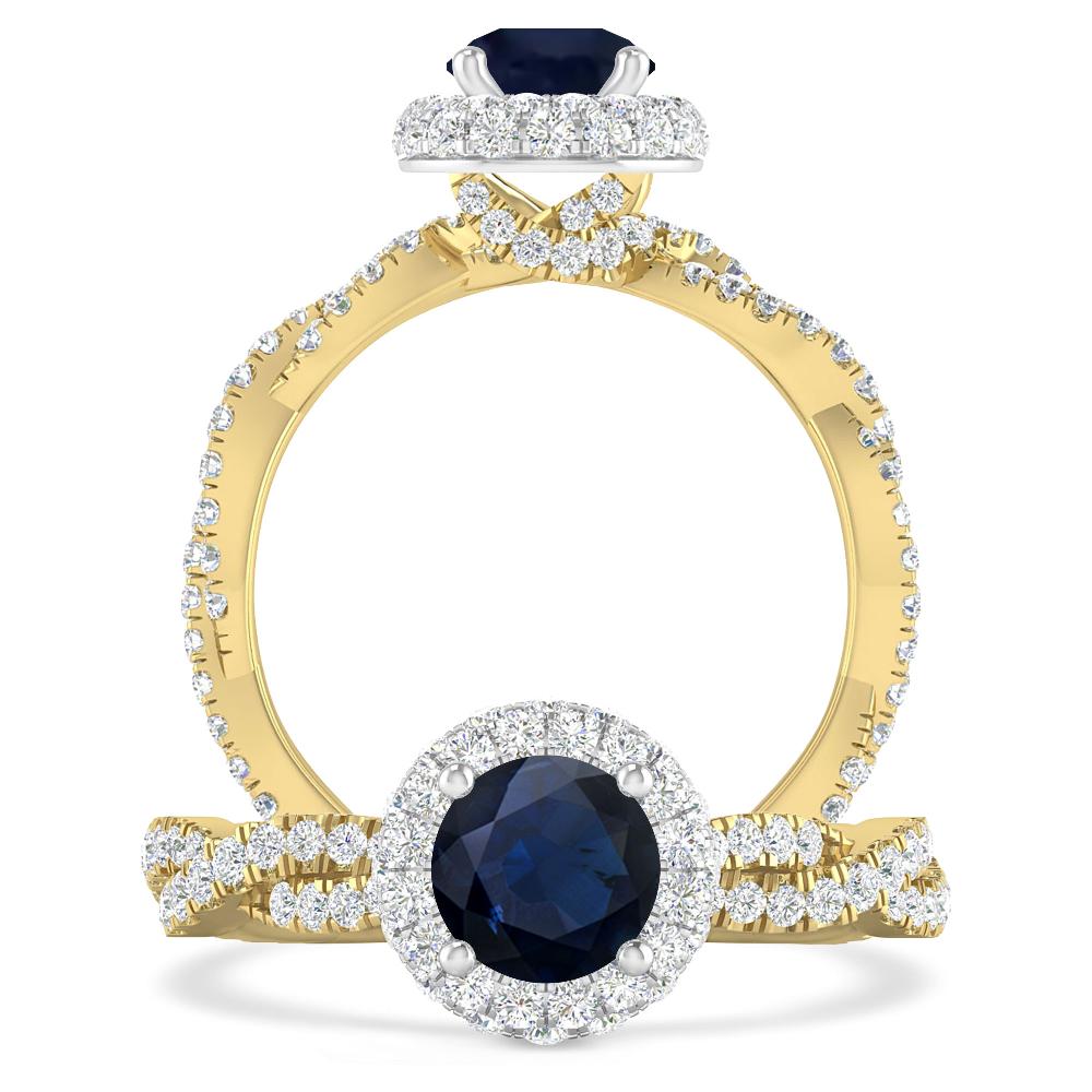 Yellow Gold - Sapphire