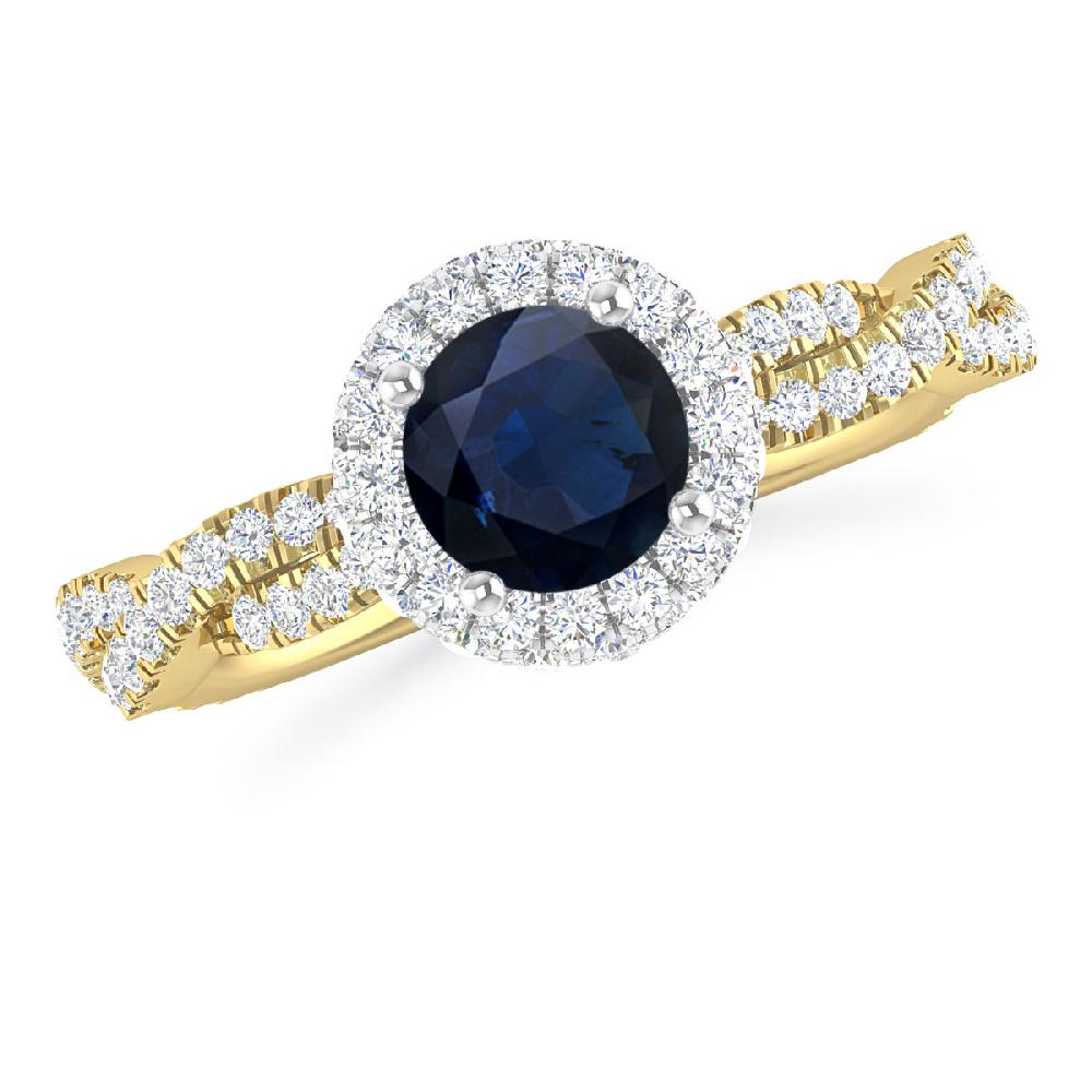 Yellow Gold - Sapphire