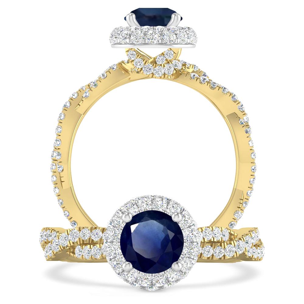 Yellow Gold - Sapphire