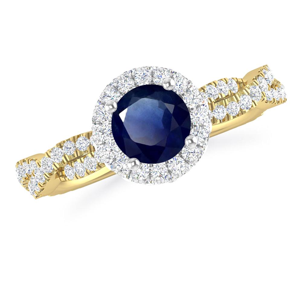 Yellow Gold - Sapphire