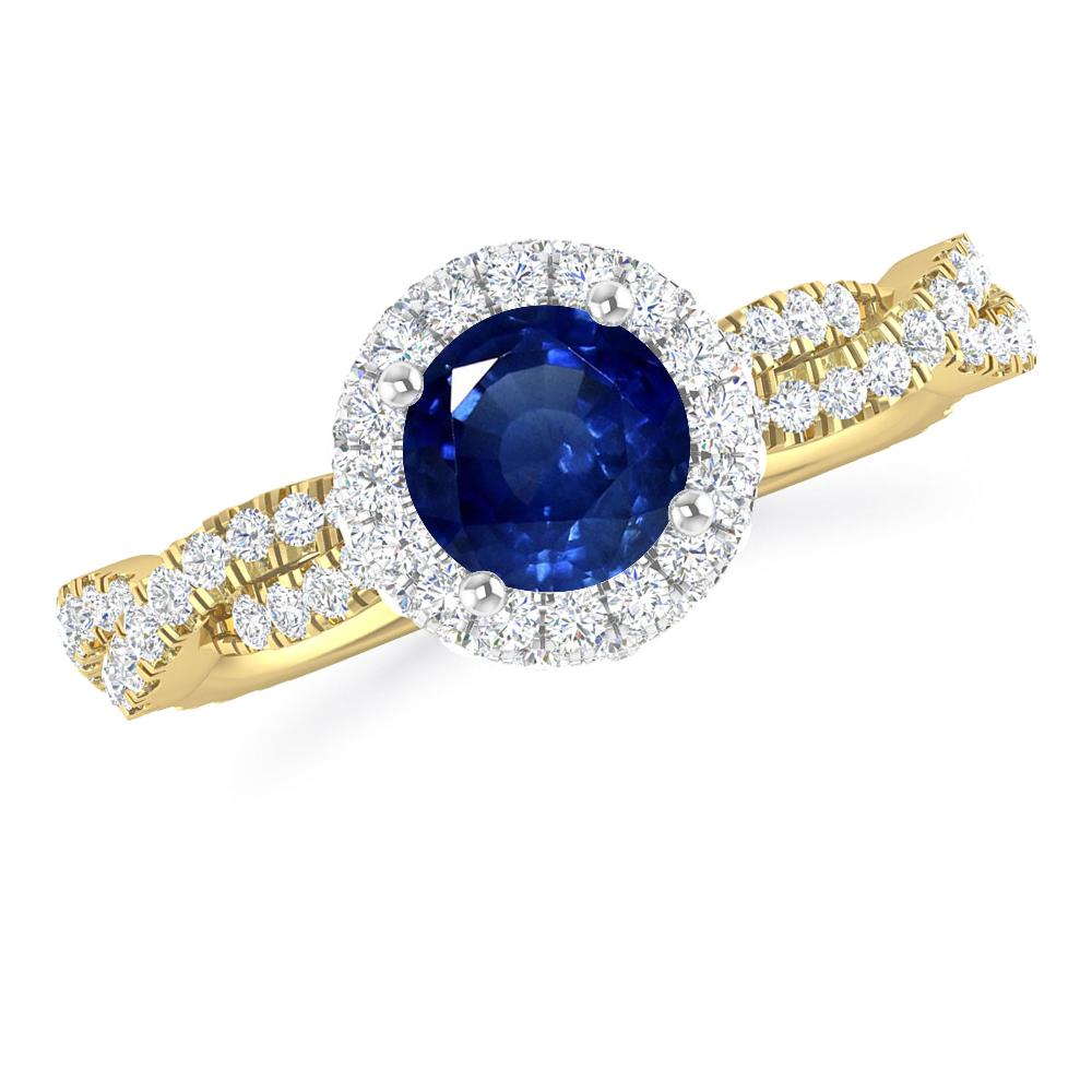 Yellow Gold - Sapphire